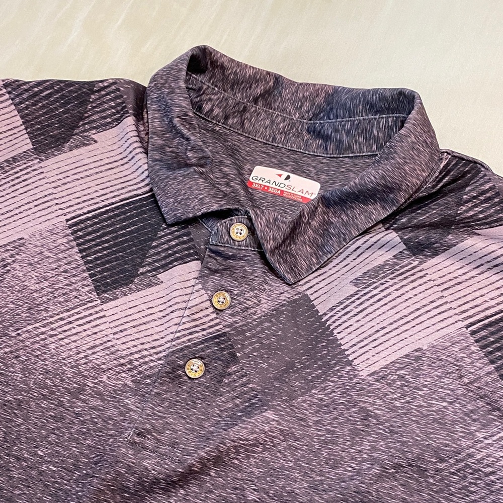 Grand Slam Grey Polo Golf Shirt